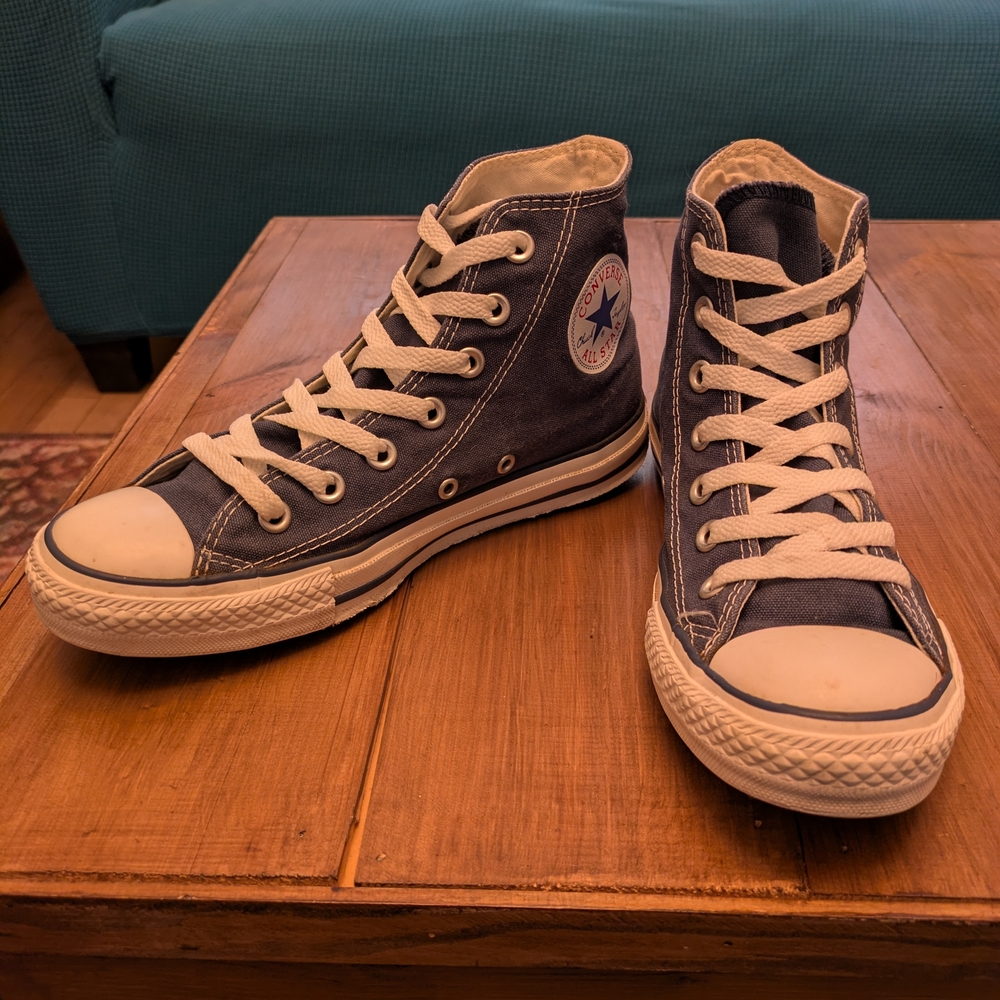 Converse High-Top Sneakers in Navy